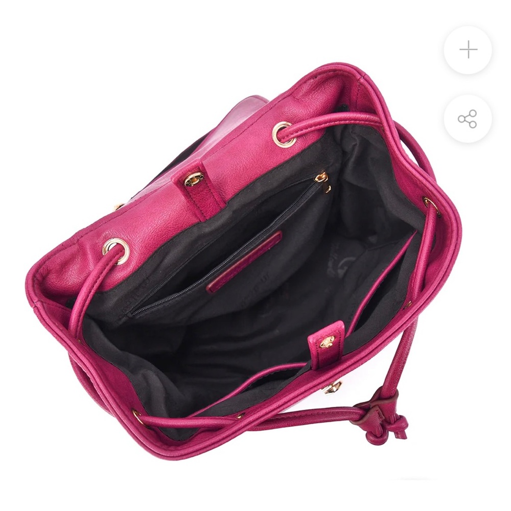 NWT Jeren Washed Vegan Leather Backpack - Picture 2 of 11